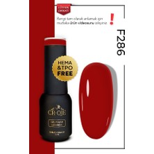 Cr-Oje Kalıcı Oje Kırmızı (KOYU) - F286 (5 ML.)