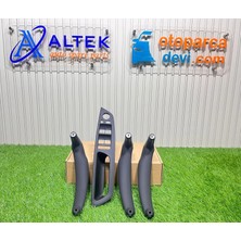 Altek E70 Kapı Tutamak Seti Ön & Arka - Siyah (Katlanır Ayna)