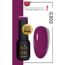 Cr-Oje G302 - Kalıcı Oje Sümbül Mor ( 5 Ml)