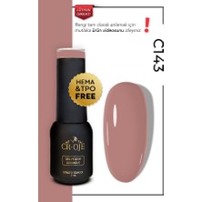 Cr-Oje Kalıcı Oje C143 - Sütlü Kahve (5 ml)