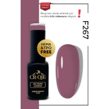 Cr-Oje Kalıcı Oje F267- Gül Kurusu (12 ml.)