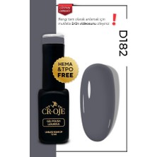 Cr-Oje Kalıcı Oje D182- Gri  (12 ml.)