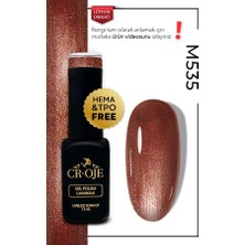 Cr-Oje Kalıcı Oje M535-  Simli  (12 ml.)
