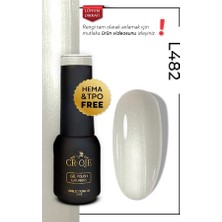 Cr-Oje Kalıcı Oje L482 - Sedefli Beyaz (5 ML)