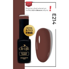 Cr-Oje Kalıcı Oje E214- Koyu Kahverengi (12 ML.)