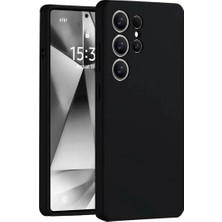 Pamukia Samsung Galaxy S25 Ultra Kılıf Nano Içi Kadife Silikon - Siyah