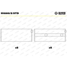Ana Yatak Std (Tek Renault Kangoo Express (Fc0 1.5 Dci 1997+ Glyco Gly H1080/5