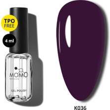 Momo Professional Kalıcı Oje K036, Koyu Mor, 4 ml