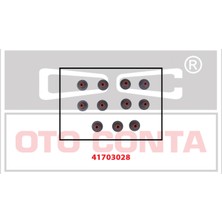Subap Keçesi Takimi (5X9X24.2X14MM) Peugeot 301 1.2VIT Hmy EB2M Otoconta Oct 41703028