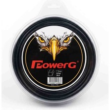 PowerG ​ Tırpan Misinası - Güçlendirilmiş Sert Misina  - 4 Köşeli 4 mm Kalınlık - 28 Metre Uzunluk, Profesyonel Kesim