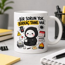 Ajans 313 AJANS313 Bir Sorun Yok Birkaç Tane Var Esprili Ofis Tasarım Beyaz Kupa