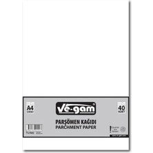 A4 40 Parça  Çizgisiz Parşömen Kağıdı BX40