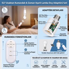 cesoyuncak  E27 Lamba Tutucu – Uzaktan Kumandalı  Zaman Ayarlı Enerji Tasarrufu