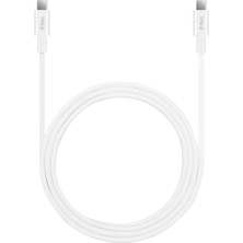 Ttec Usb-C - Usb-C 150CM 100W Pd/qc Hızlı Şarj/data Kablosu Beyaz 2DK49B