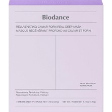 Biodance Revitalizing Caviar Pdrn Real Deep Mask Nemlendirici 4'lü Kağıt Yüz Maskesi