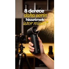 Aecooly PM02 Dijital LED Göstergeli Mist Chill Özellikli 5 Kademeli Cold Air Portatif Soğutucu El Fanı