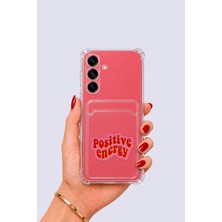 Nevamel® Samsung Galaxy S25 Kartlıklı Pozitif Enerji Desenli Kılıf