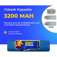 Ümit Maker Rowenta Serie 130 Ai RR9065 3200 Mah 14.4V Robot Süpürge Batarya
