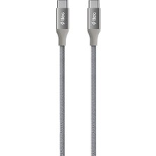 Ttec Alumicable Usb-C - Usb-C 150CM 100W Pd/qc Hızlı Şarj/data Kablosu Uzay Grisi 2DK53UG