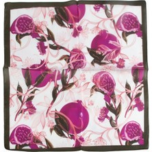 Nar Desenli Zr Şifon Fular 50*50 cm