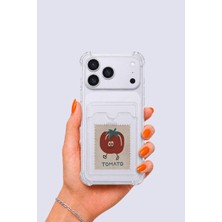 Nevamel® iPhone 17 Pro Max Kartlıklı Tomato Desenli Kılıf