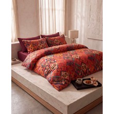 Cicim Home Maya %100 Pamuk Çift Kişilik Dijital Baskılı Nevresim Takımı 6 Parça Premium Kalite