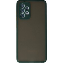 Samsung Galaxy A72 Kılıf Montreal Silikon Kapak - Koyu Yeşil ITDHMN-GO4823