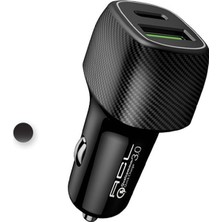 6A 48WATT 1 x Usb-A 1 x Usb-C Şarj Başlığı Araç Içi Şarj AC85