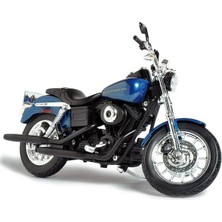 Harley Davidson 1/12 Ölçek 2004 Dyna Super Glide Sport Lacivert Diecast Motosiklet