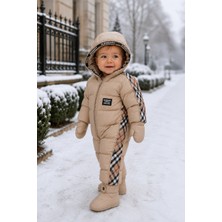 HC Kids Wear Bebek Su Geçirmez Patikli Astronot Tulum