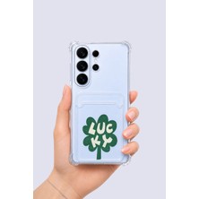 Nevamel® Samsung Galaxy S26 Ultra Kartlıklı Lucky Yonca Desenli Kılıf