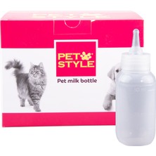 Şeffaf Pet Biberon 50 ml Yavru Kedi ve Köpekler Için Biberon