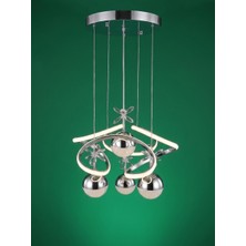 HA Craft H-ACraft H-Acraft Moderm Krom Kristal Taşlı 4'lü LED Sarkıt Avize