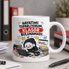 Ajans 313 AJANS313 Hayatımı Toparlıyorum Klasör Bulunamadı Esprili Ofis Beyaz Kupa