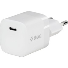 Ttec Smartcharger 30W Pd Usb-C Seyahat Hızlı Şarj Cihazı Beyaz 2SCP03B