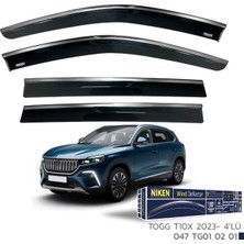 Chery Omoda 5 2022+ Kromlu Cam Rüzgarlığı Ön - Arka 4 Parça Niken NKN-047CR030201
