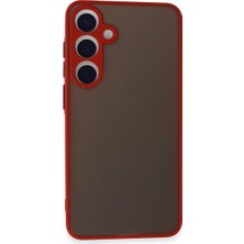Samsung Galaxy S24 Kılıf Montreal Silikon Kapak - Kırmızı ITDHMN-GO4823