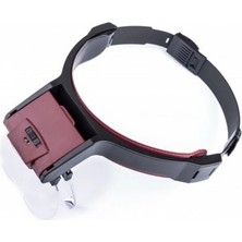 Lens Takmalı 4 Lens , LED Lambalı Şapka Tip Büyüteç ITDHMN-GO4823