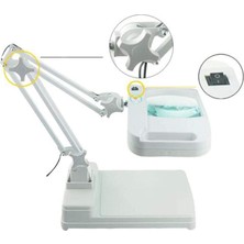 5x 10X Büyüteç - LED Işıklı Süper Parlak Enerji Tasarruflu Masa Lambası LT-861