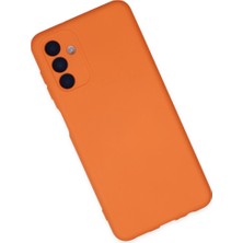 Samsung Galaxy A04S Kılıf Nano Içi Kadife Silikon - Turuncu ITDHMN-GO4823