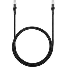 Ttec Extremecable Ekstra Dayanıklı Transparan Usb-C-Usb-C 60W Pd/qc 120CM Hızlı Şarj ve Data Kablosu