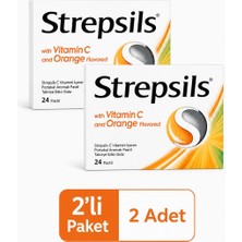 Strepsils Portakal & C Vitamini Aromalı 24 Pastil 2 Adet