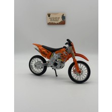 Diecast SK07 Race Model Motosiklet 1:10 Ölçek Turuncu Dirt Bike