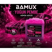 Bamux 5 Lt Pembe Oto Şampuanı | Yoğun Köpük Etkili Araç Yıkama | Cilalı Parlaklık