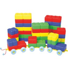 King Kids Arabalı Tuğla 40 Parça