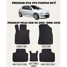 Feyza Oto Peugeot Pejo 206 ve 206+ Serisi 1998 - 2013 Arası Araca Özel Premium Eva Paspas Takımı 2 Yıl Garantili Araca Birebir Uyumlu Kalıplar