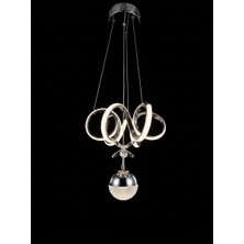 HA Craft H-Acraft Krom Kaplama Spiral Model LED Sarkıt Avize