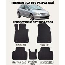 Feyza Oto Peugeot Pejo 307 Serisi 2001 - 2008 Arası Araca Özel Premium Eva Paspas Takımı 2 Yıl Garantili Araca Birebir Uyumlu Kalıplar