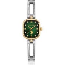 U.s. Polo Assn. USPA2167-03 Quartz Çelik Gri Altın Rengi 24X30 mm Kadın Kol Saati