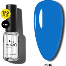 Momo Professional Kalıcı Oje K046, Bodrum Mavisi, 4 ml
